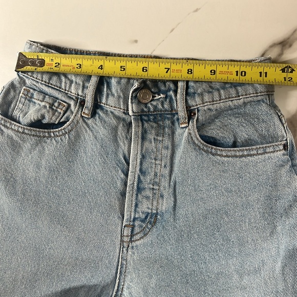 PACSUN button-up ripped women’s blue jeans size 23 - Picture 13 of 14